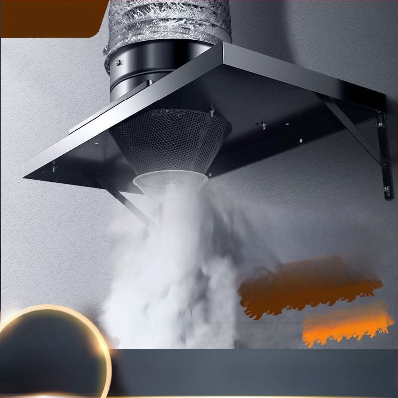 Konyhai kipufogó ventilátor nagy szívóerővel, FD250 modell, függőleges szerelés, 220V, 50W, vasból készült ház