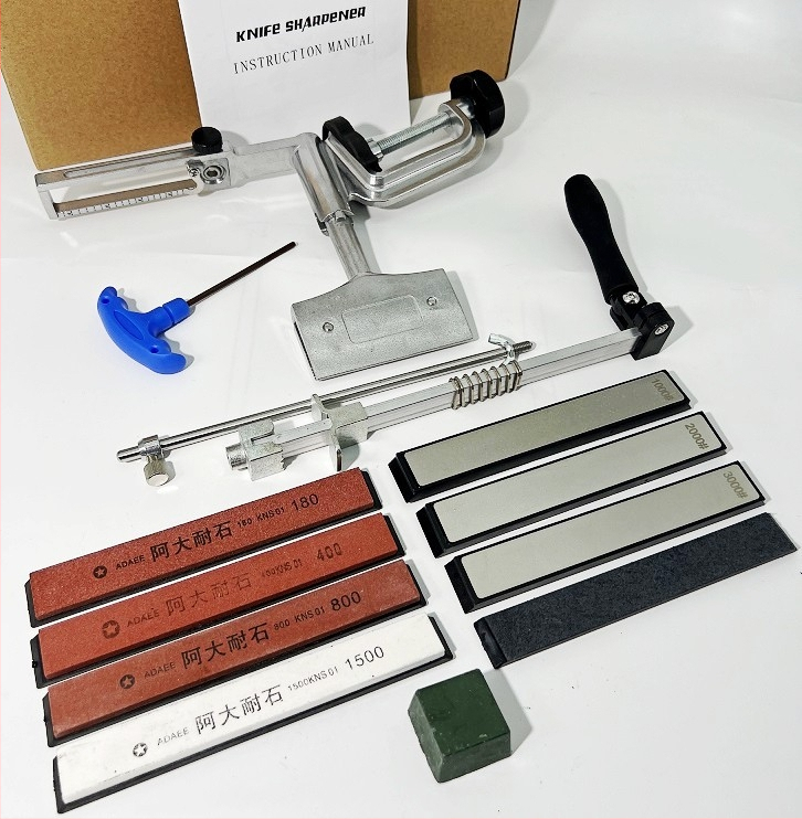 Inox acél késélező – rögzített és teljes szög, univerzális, professzionális élező állvány | Li Peide, könnyű luxus