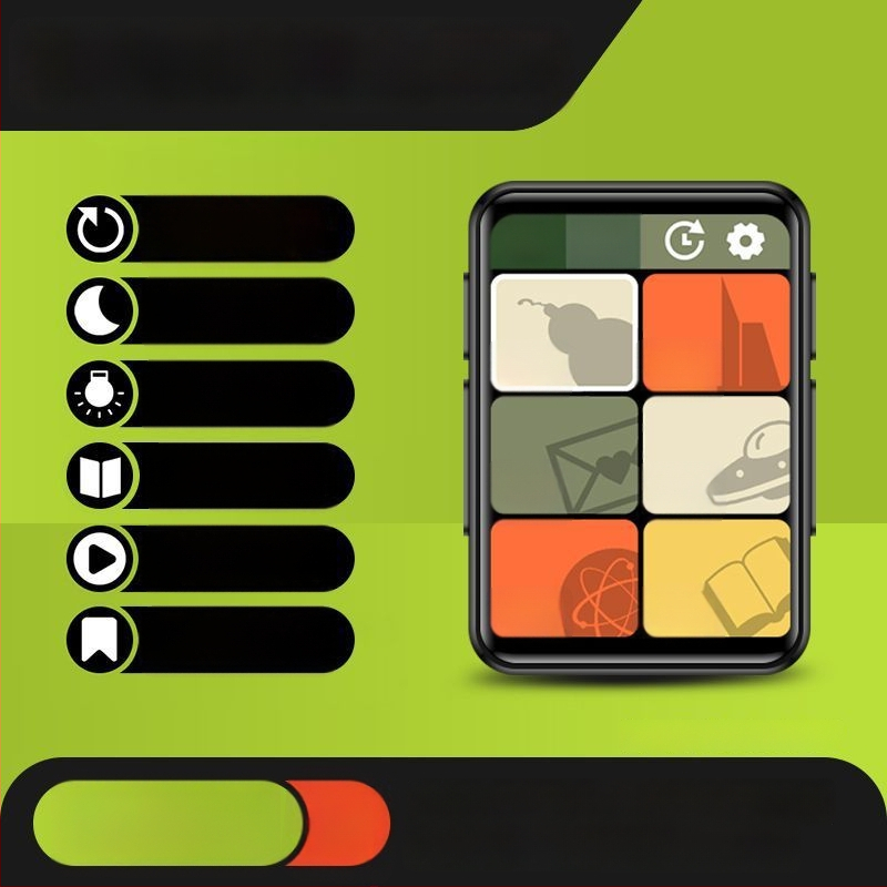 Bluetooth MP3/MP4 lejátszó e-könyv olvasóval és külső hangkimenettel