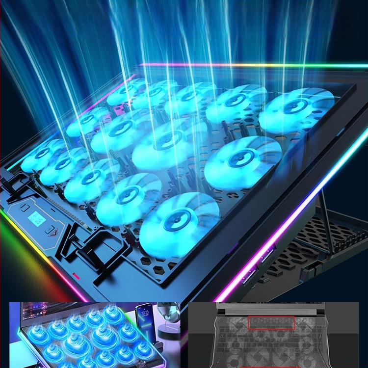 лаптоп охлаждаща поставка с въздушно охлаждане и безшумен режим