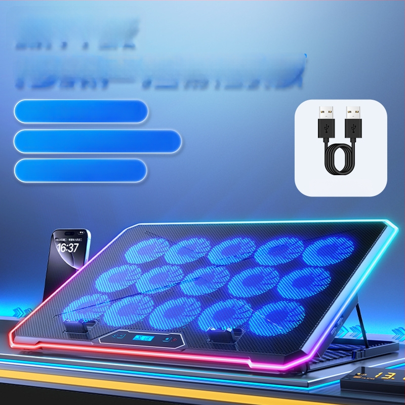 лаптоп охлаждаща поставка с въздушно охлаждане и безшумен режим