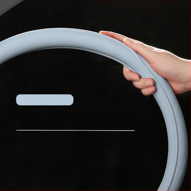 Калъф за волан на автомобил, перфорирана Наппа кожа, антихлъзгав и дишащ, всесезонен, универсална съвместимост