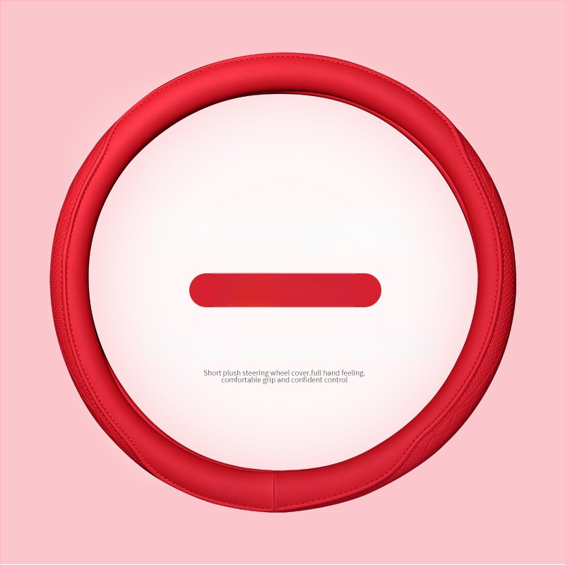 Калъф за волан на автомобил, перфорирана Наппа кожа, антихлъзгав и дишащ, всесезонен, универсална съвместимост