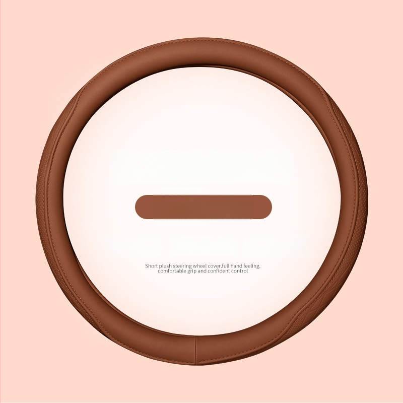 Калъф за волан на автомобил, перфорирана Наппа кожа, антихлъзгав и дишащ, всесезонен, универсална съвместимост