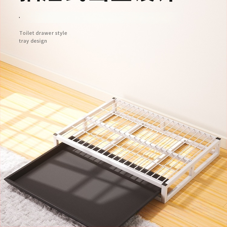 Τουαλέτα σκύλου με συρτάρι, ελκυστικό πάνα ούρων και ύφασμα από μεταξωτό λουλούδι