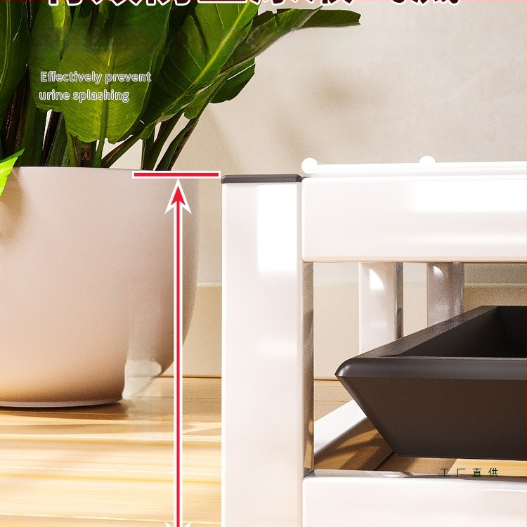 Τουαλέτα σκύλου με συρτάρι, ελκυστικό πάνα ούρων και ύφασμα από μεταξωτό λουλούδι