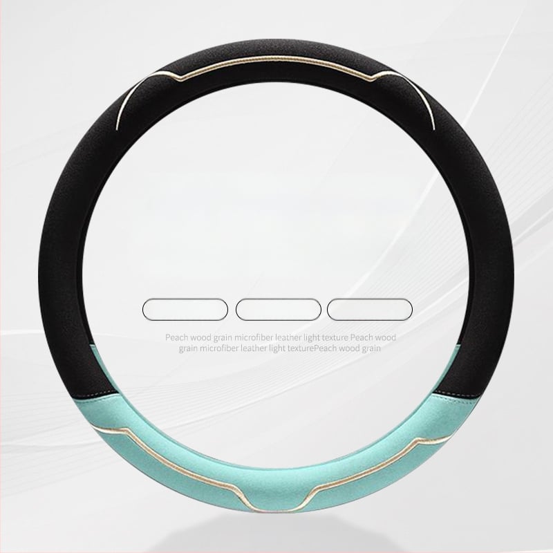 Калъф за волан, велурена повърхност, всесезонен, износоустойчив, универсално пасващ, монтаж за автомобил (велурова повърхност; всесезонно използване; устойчив на износване; универсално пасване)