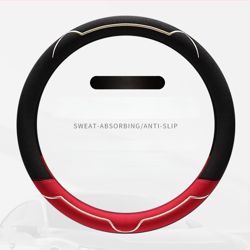 Калъф за волан, велурена повърхност, всесезонен, износоустойчив, универсално пасващ, монтаж за автомобил (велурова повърхност; всесезонно използване; устойчив на износване; универсално пасване)