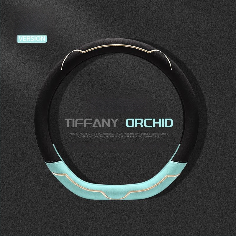 Калъф за волан, велурена повърхност, всесезонен, износоустойчив, универсално пасващ, монтаж за автомобил (велурова повърхност; всесезонно използване; устойчив на износване; универсално пасване)