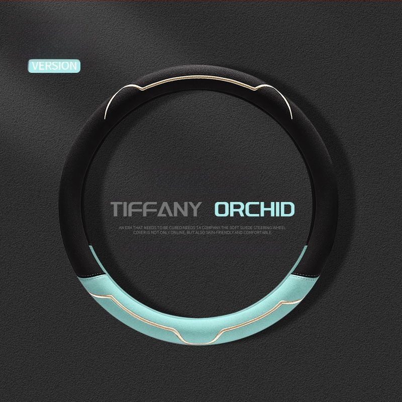 Калъф за волан, велурена повърхност, всесезонен, износоустойчив, универсално пасващ, монтаж за автомобил (велурова повърхност; всесезонно използване; устойчив на износване; универсално пасване)