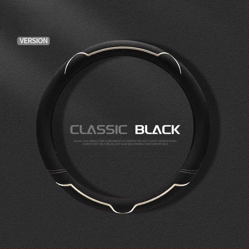 Калъф за волан, велурена повърхност, всесезонен, износоустойчив, универсално пасващ, монтаж за автомобил (велурова повърхност; всесезонно използване; устойчив на износване; универсално пасване)