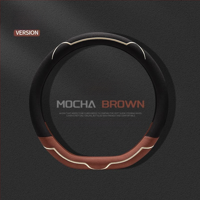 Калъф за волан, велурена повърхност, всесезонен, износоустойчив, универсално пасващ, монтаж за автомобил (велурова повърхност; всесезонно използване; устойчив на износване; универсално пасване)