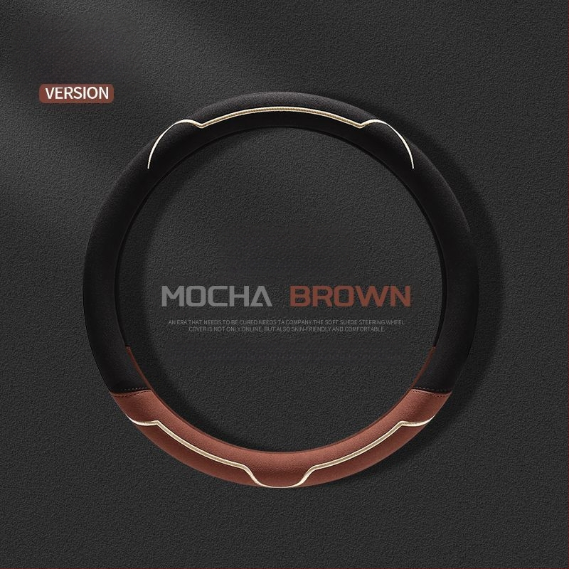 Калъф за волан, велурена повърхност, всесезонен, износоустойчив, универсално пасващ, монтаж за автомобил (велурова повърхност; всесезонно използване; устойчив на износване; универсално пасване)