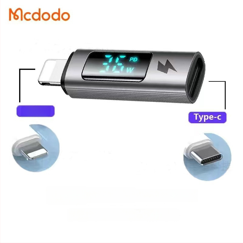 Mcdodo OT-553 Type-C към Lightning адаптер за Android и Apple устройства с бързо зареждане