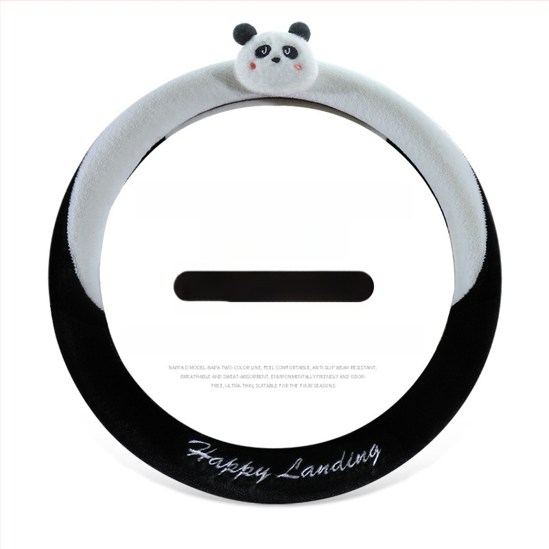 калъф за волан – изкуствен плюш, неплъзгащ се, топъл, райета; (материал: изкуствен плюш; модел: райета; монтаж: общ; шиене: машинно; сезон: зимен)