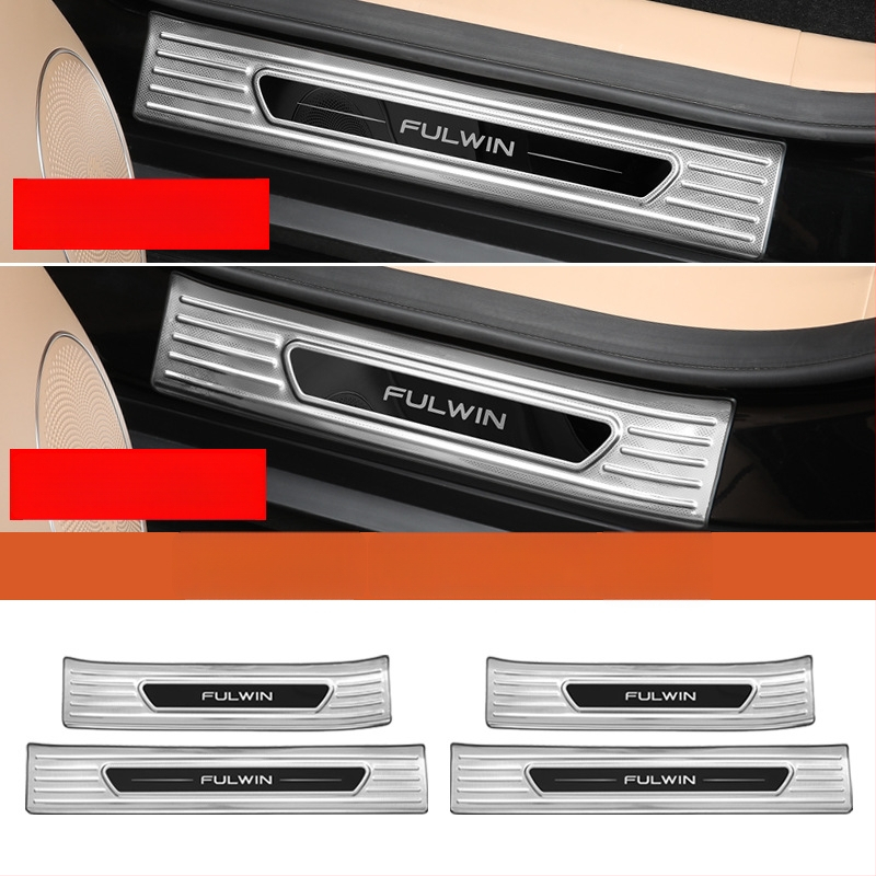 Durvju praga komplekts Chery Fengyun T11 — Metāla konstrukcija, Ietver sagaidīšanas pedāli un aizmugurējo aizsargu, Bez pielāgošanas