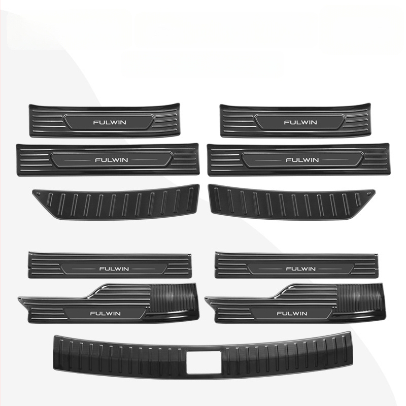 Durvju praga komplekts Chery Fengyun T11 — Metāla konstrukcija, Ietver sagaidīšanas pedāli un aizmugurējo aizsargu, Bez pielāgošanas