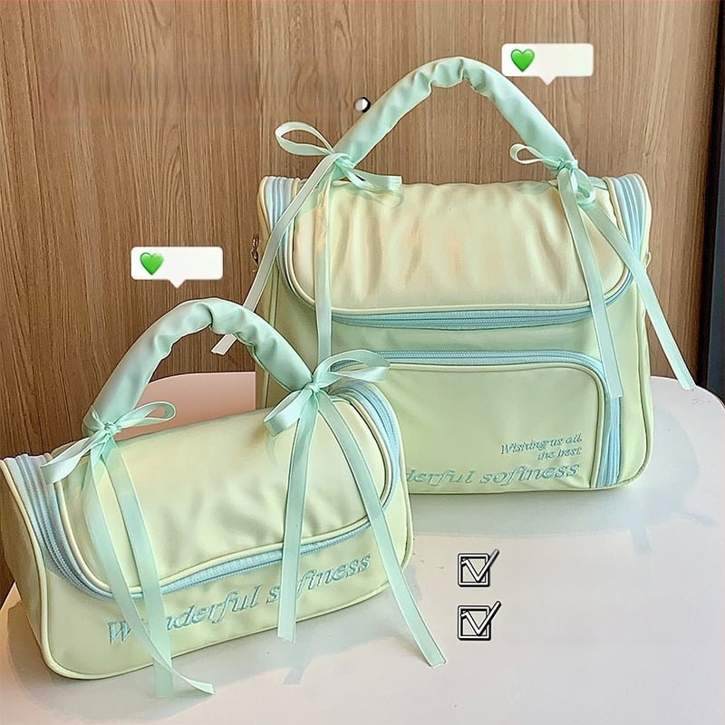 Geantă de makeup cu capacitate mare și compartimente separate, pentru călătorii de agrement, din poliester, închidere cu fermoar, pentru femei