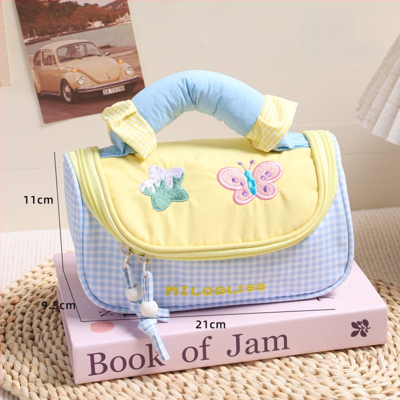 Geantă de makeup cu capacitate mare și compartimente separate, pentru călătorii de agrement, din poliester, închidere cu fermoar, pentru femei