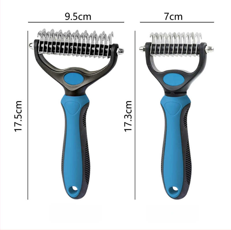 Pieptene detanglare cu dinți dubli pentru câini și pisici, loturi mici, personalizare