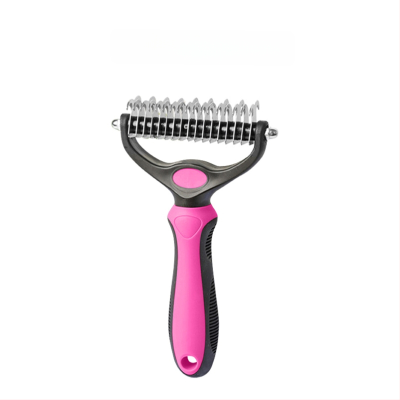 Pieptene detanglare cu dinți dubli pentru câini și pisici, loturi mici, personalizare