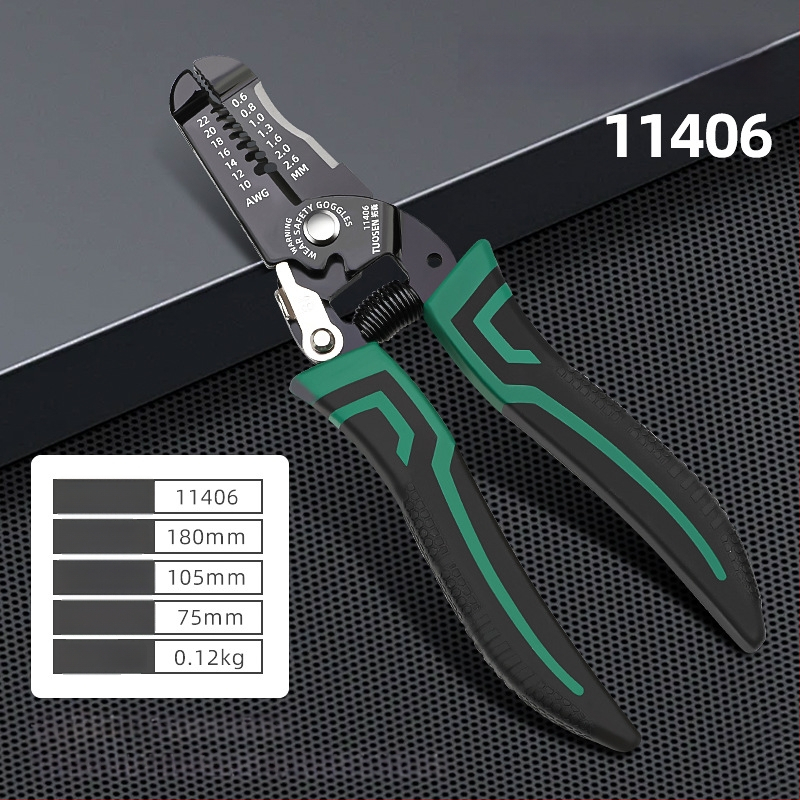 Tuosen клещи за премахване на изолацията на проводници — многофункционален инструмент за премахване на изолацията, кримпване, захващане и отваряне на кабели