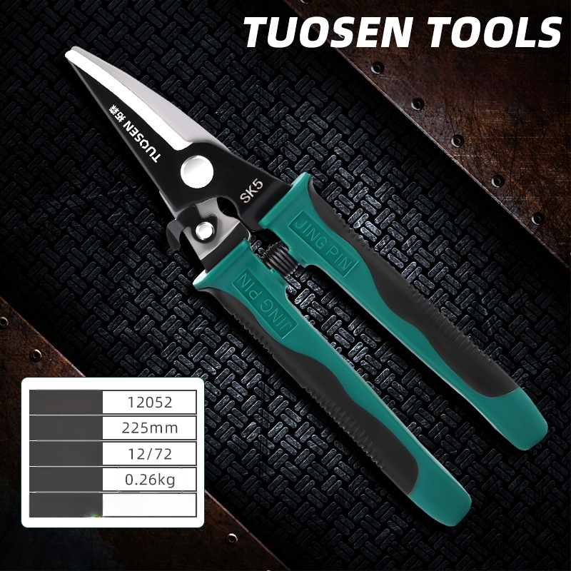 Tuosen клещи за премахване на изолацията на проводници — многофункционален инструмент за премахване на изолацията, кримпване, захващане и отваряне на кабели