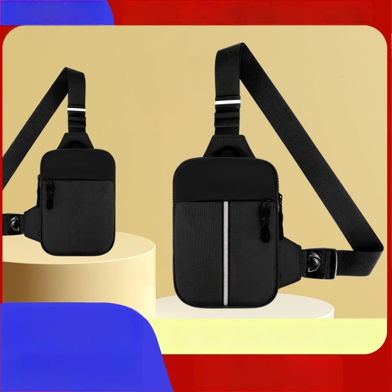 Henghai Oxford torbica za prsa sa zatvaračem – više džepova, džep za telefon, laminirani pretinac