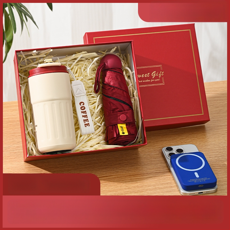 Üzleti ajándék termosz bögre egyedi logóval – 316 rozsdamentes acél, vákuum szigetelés 0–6 óra, nyomtatható logó, hordozó zsinórral, díszdobozos csomagolás