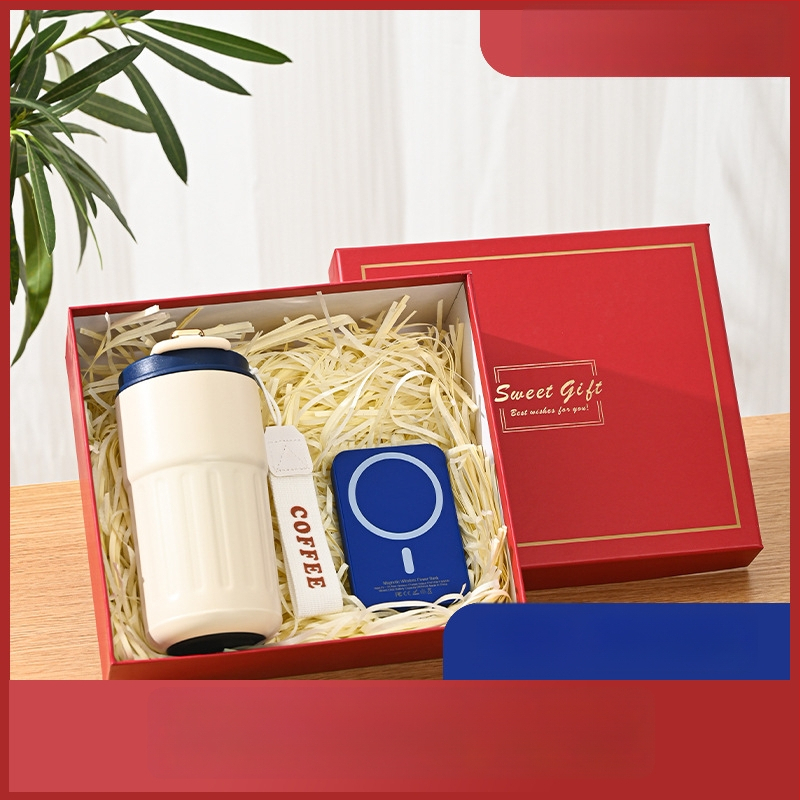 Üzleti ajándék termosz bögre egyedi logóval – 316 rozsdamentes acél, vákuum szigetelés 0–6 óra, nyomtatható logó, hordozó zsinórral, díszdobozos csomagolás