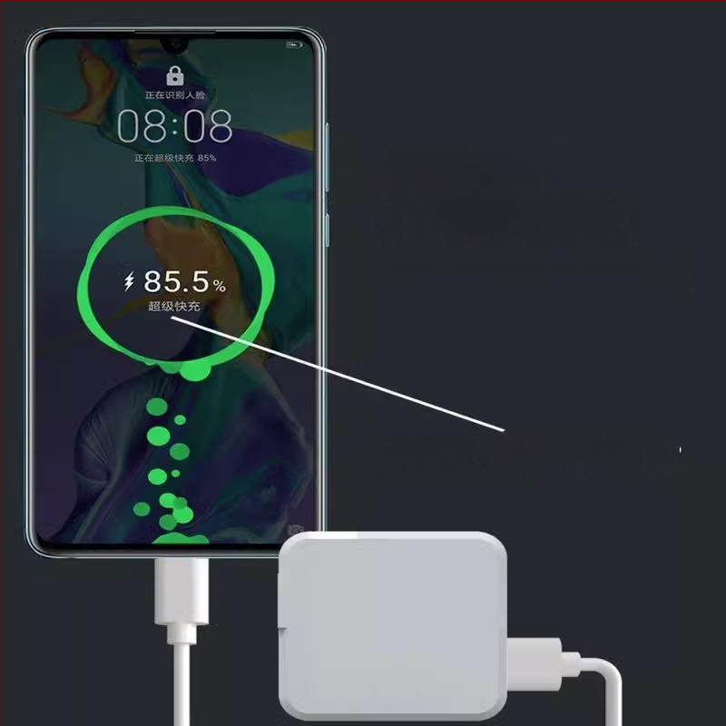 Kainuo Huawei Mate30 γρήγορη κεφαλή φόρτισης με αναδιπλούμενο σιλικόν, 40W, 5A