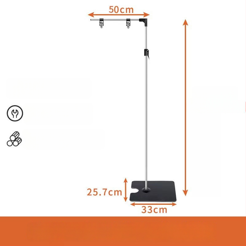 Настолен държач за плакати от неръждаема стомана с телескопично Л-образно рамо и клип за KT дъска за супермаркети