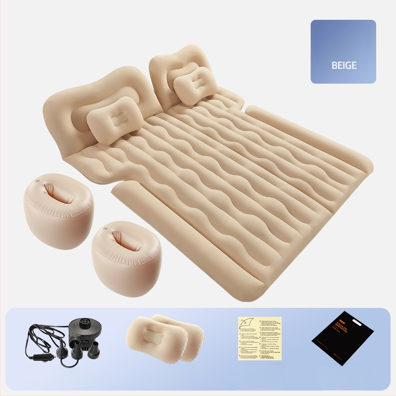 Автомобилна надуваема постелка за SUV - двойно използване за пътуване и къмпинг, модел 13100TM, максимална товароподемност 400 кг, електрическа помпа