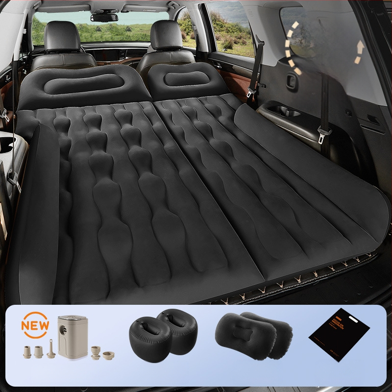 Автомобилна надуваема постелка за SUV - двойно използване за пътуване и къмпинг, модел 13100TM, максимална товароподемност 400 кг, електрическа помпа