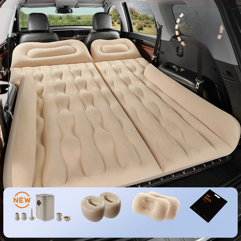 Автомобилна надуваема постелка за SUV - двойно използване за пътуване и къмпинг, модел 13100TM, максимална товароподемност 400 кг, електрическа помпа