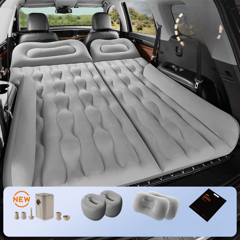Автомобилна надуваема постелка за SUV - двойно използване за пътуване и къмпинг, модел 13100TM, максимална товароподемност 400 кг, електрическа помпа