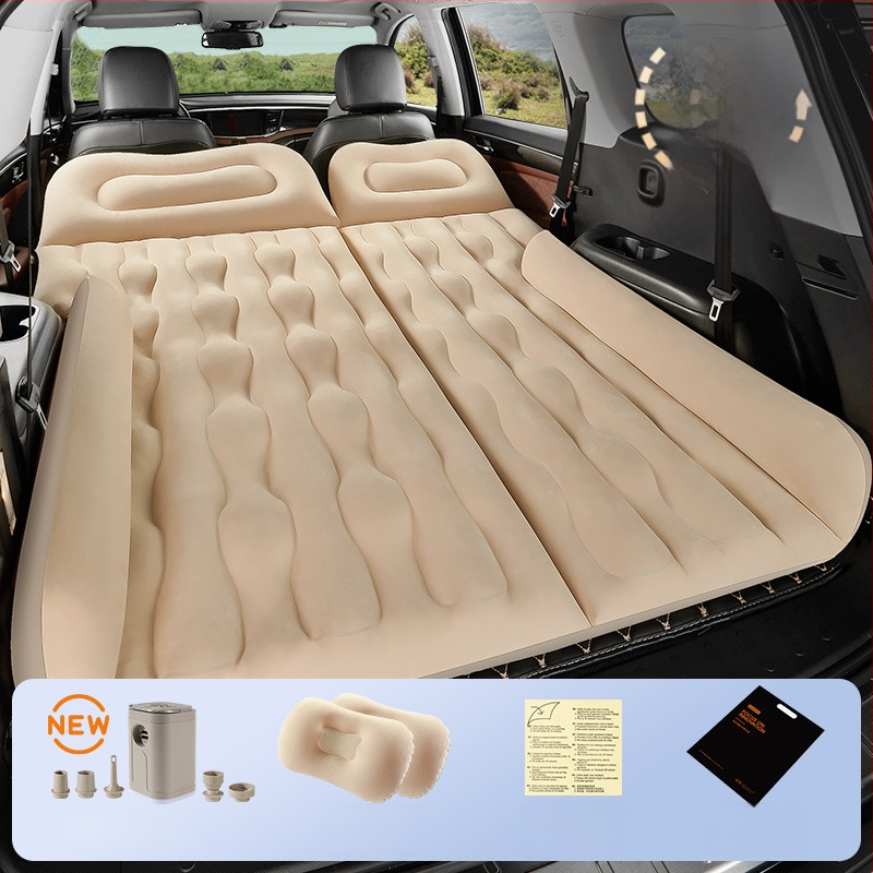 Автомобилна надуваема постелка за SUV - двойно използване за пътуване и къмпинг, модел 13100TM, максимална товароподемност 400 кг, електрическа помпа