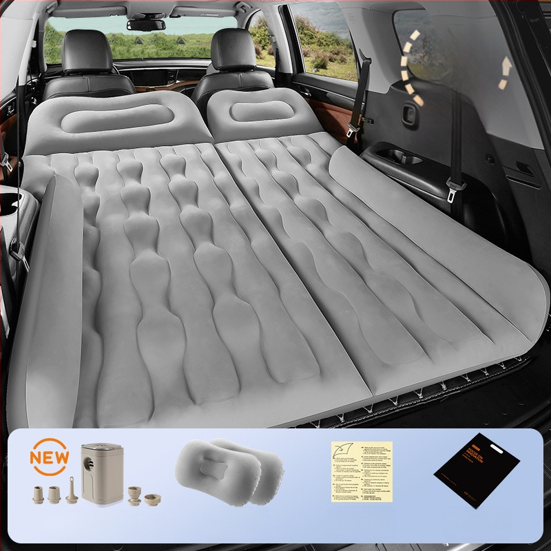 Автомобилна надуваема постелка за SUV - двойно използване за пътуване и къмпинг, модел 13100TM, максимална товароподемност 400 кг, електрическа помпа
