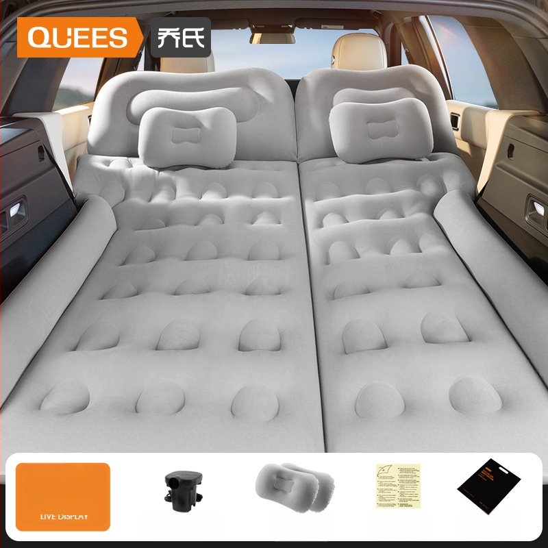 Автомобилна надуваема постелка за SUV - двойно използване за пътуване и къмпинг, модел 13100TM, максимална товароподемност 400 кг, електрическа помпа