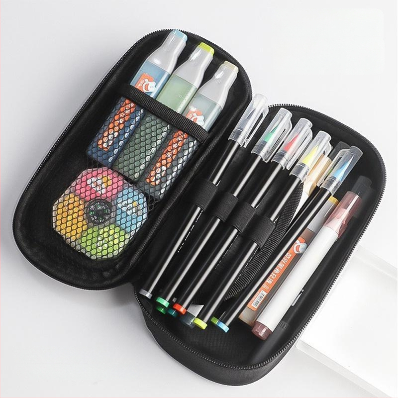 Несесер за моливи – PUBG Peace Elite тема, платнен, ръчно рисуван стил, за момчета и ученици