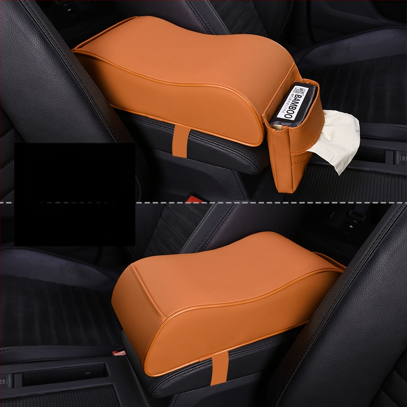 Автомобилен подлакътник — кожен повдигащ пад за централен подлакътник, универсално пасва, марка Xinyida/xiazhiwei