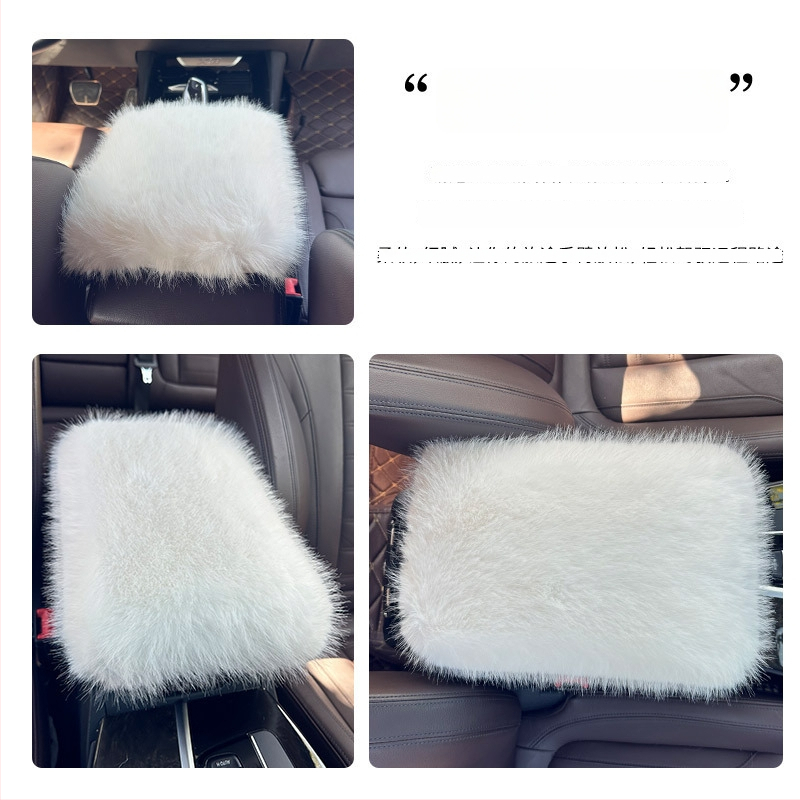 Подлакътникова подложка за кола, плюшена зимна удебелена, универсално покритие за централния конзол, персонализирана — Xuan ruyi