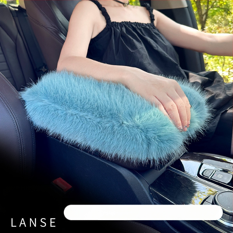 Подлакътникова подложка за кола, плюшена зимна удебелена, универсално покритие за централния конзол, персонализирана — Xuan ruyi