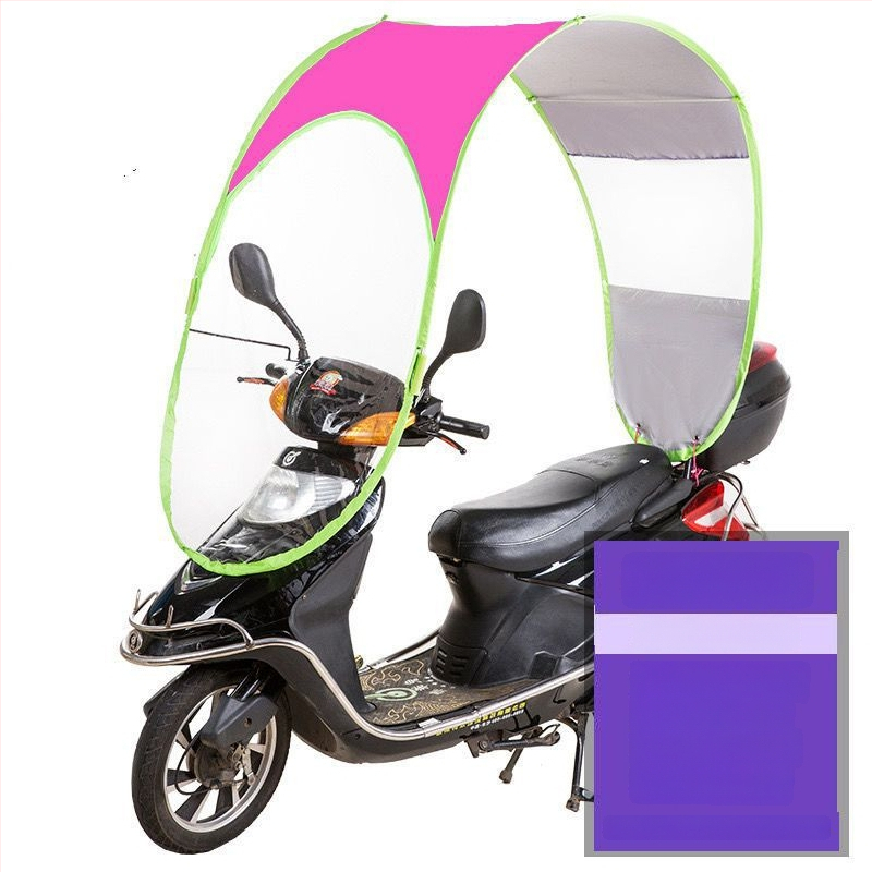 Elektrinio transporto priemonės skėtis su greitu ištraukimu, 7 formos dizainas, UV apsauga Pa+++