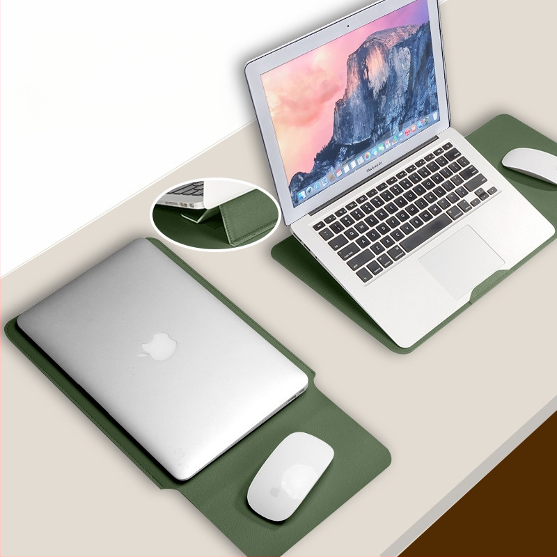 Чанта-лайнер за лаптоп MacBook – водоустойчива, ултралека и подходяща за съхранение; PVC външна част с облицовка от синтетична кожа; Geiger, бизнес елит стил, пролет 2025