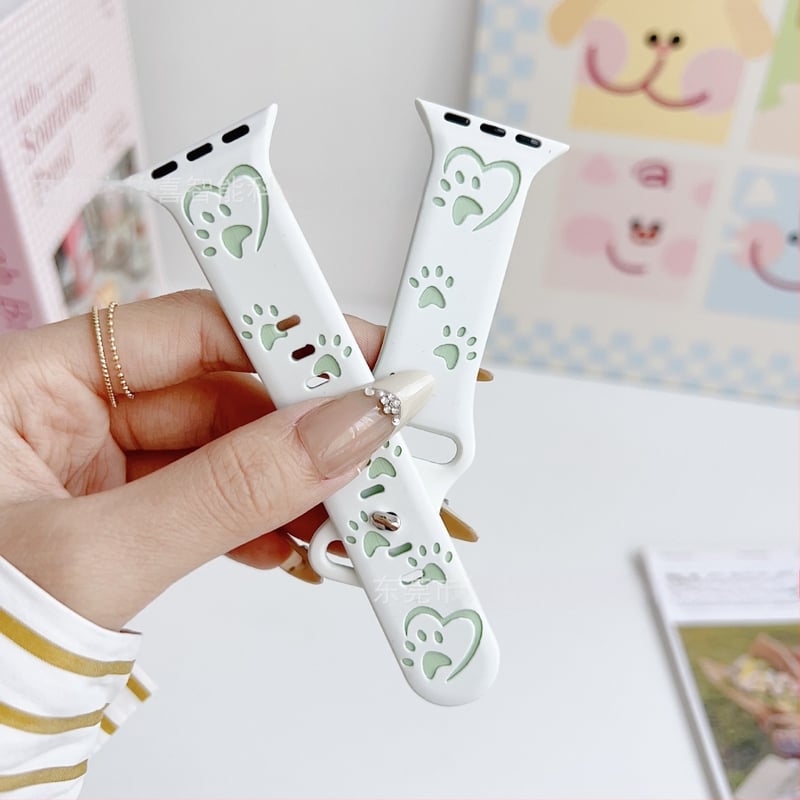 Силиконова каишка за Apple Watch, спортен стил, закопчаване с катарама, персонализируем интерфейс, съвместима с Apple Watch