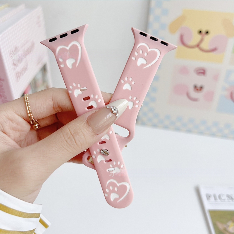 Силиконова каишка за Apple Watch, спортен стил, закопчаване с катарама, персонализируем интерфейс, съвместима с Apple Watch