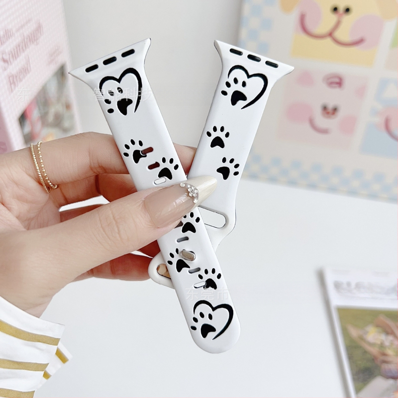 Силиконова каишка за Apple Watch, спортен стил, закопчаване с катарама, персонализируем интерфейс, съвместима с Apple Watch