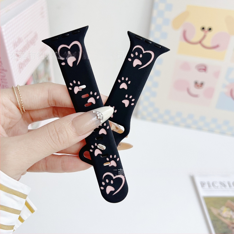 Силиконова каишка за Apple Watch, спортен стил, закопчаване с катарама, персонализируем интерфейс, съвместима с Apple Watch