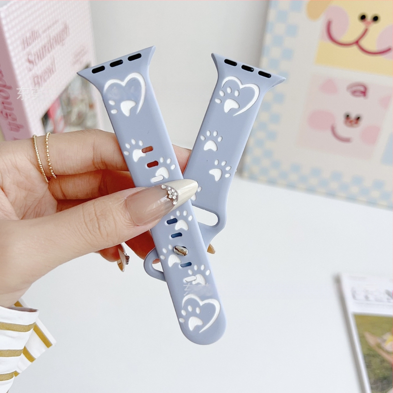 Силиконова каишка за Apple Watch, спортен стил, закопчаване с катарама, персонализируем интерфейс, съвместима с Apple Watch